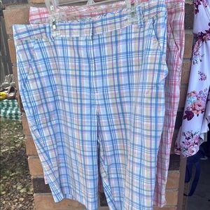 Kim Rogers Multicolor Plaid Women Shorts